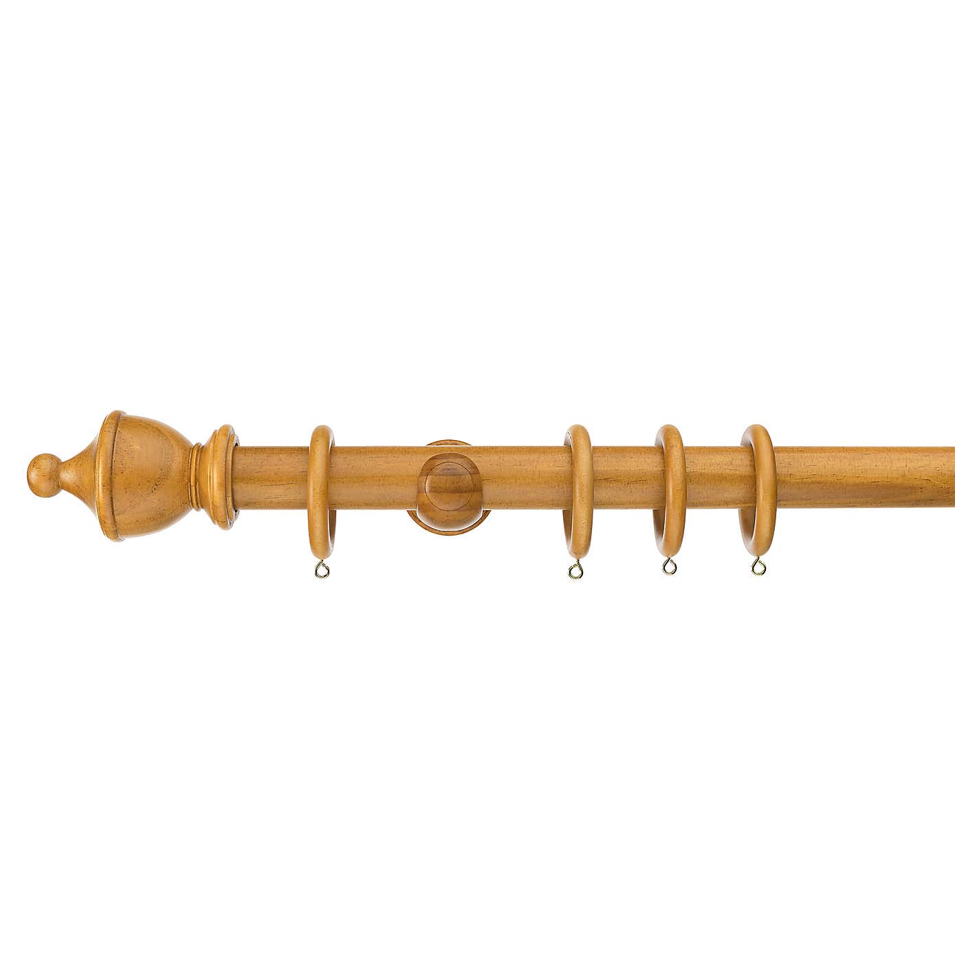 Sherwood Urn Finial Wooden Curtain Pole