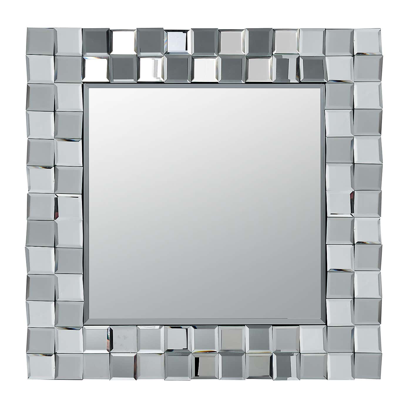Mirrored Tile Square Wall Mirror