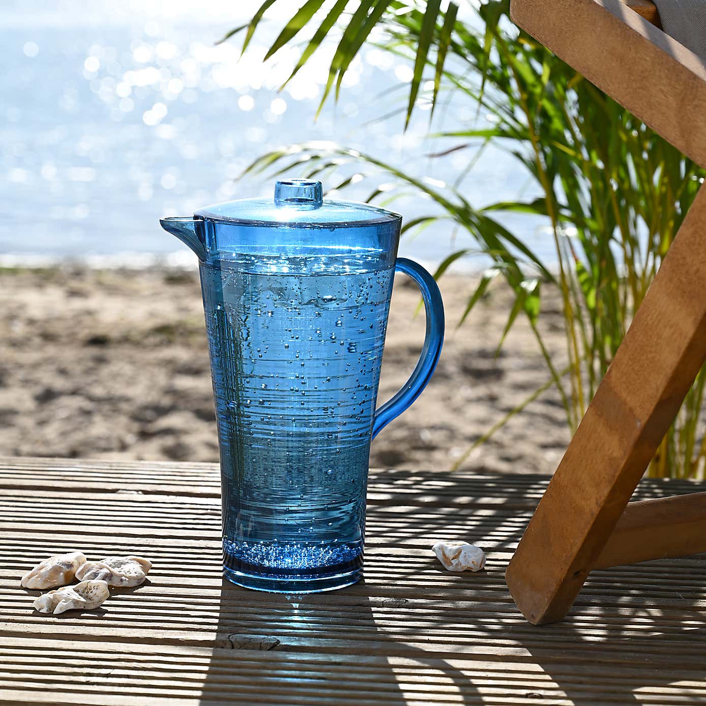 Three Rivers Blue Linear Pitcher