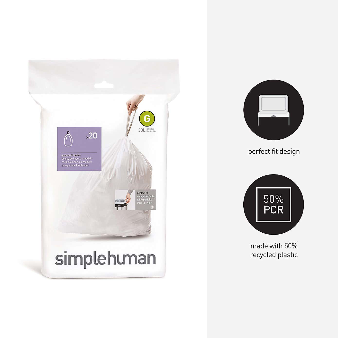 simplehuman G 30 Litre Bin Liners
