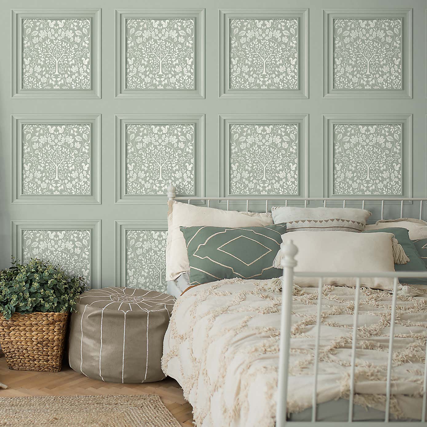 Woodland Square Panel Wallpaper