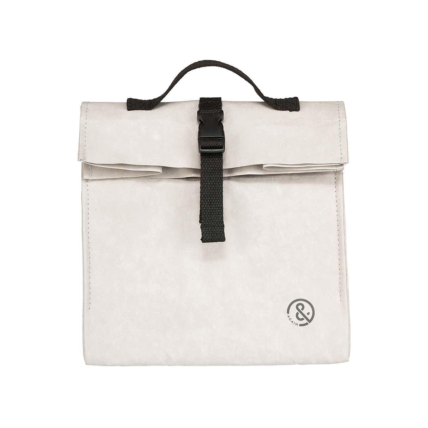 &Again Grey Paper Cooler Lunch Bag