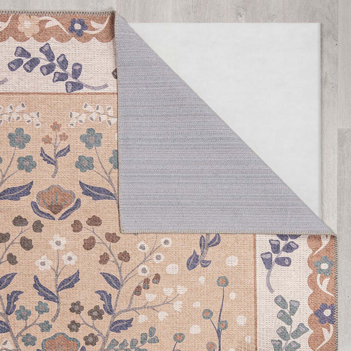 PractiRug Sabrina Floral Washable Rug