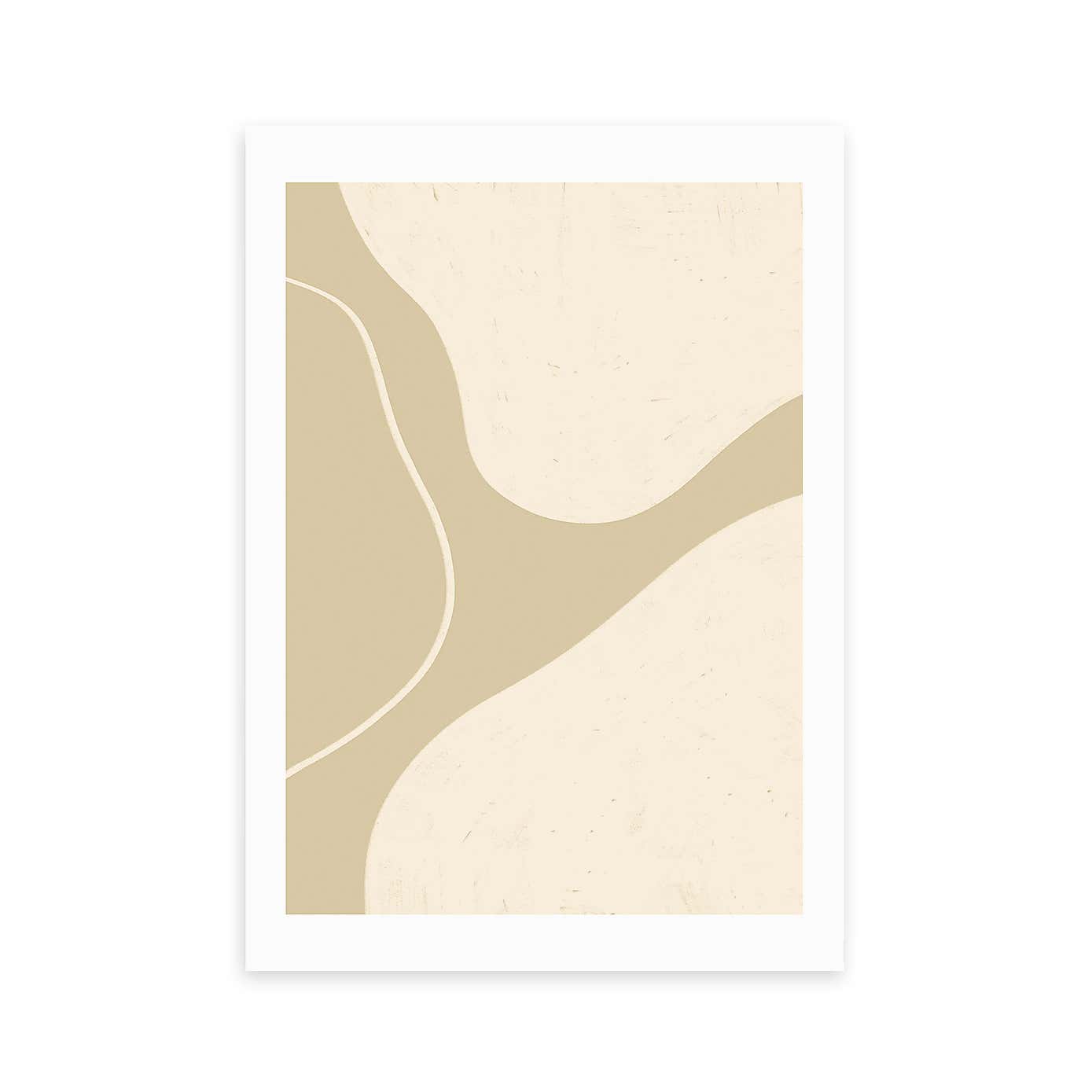 East End Prints Neutral Shapes III Print by Alisa Galitsyna