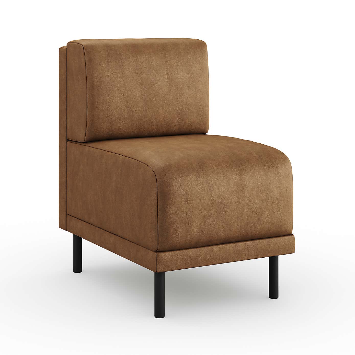 Mae Small Dining Bench, Faux Leather