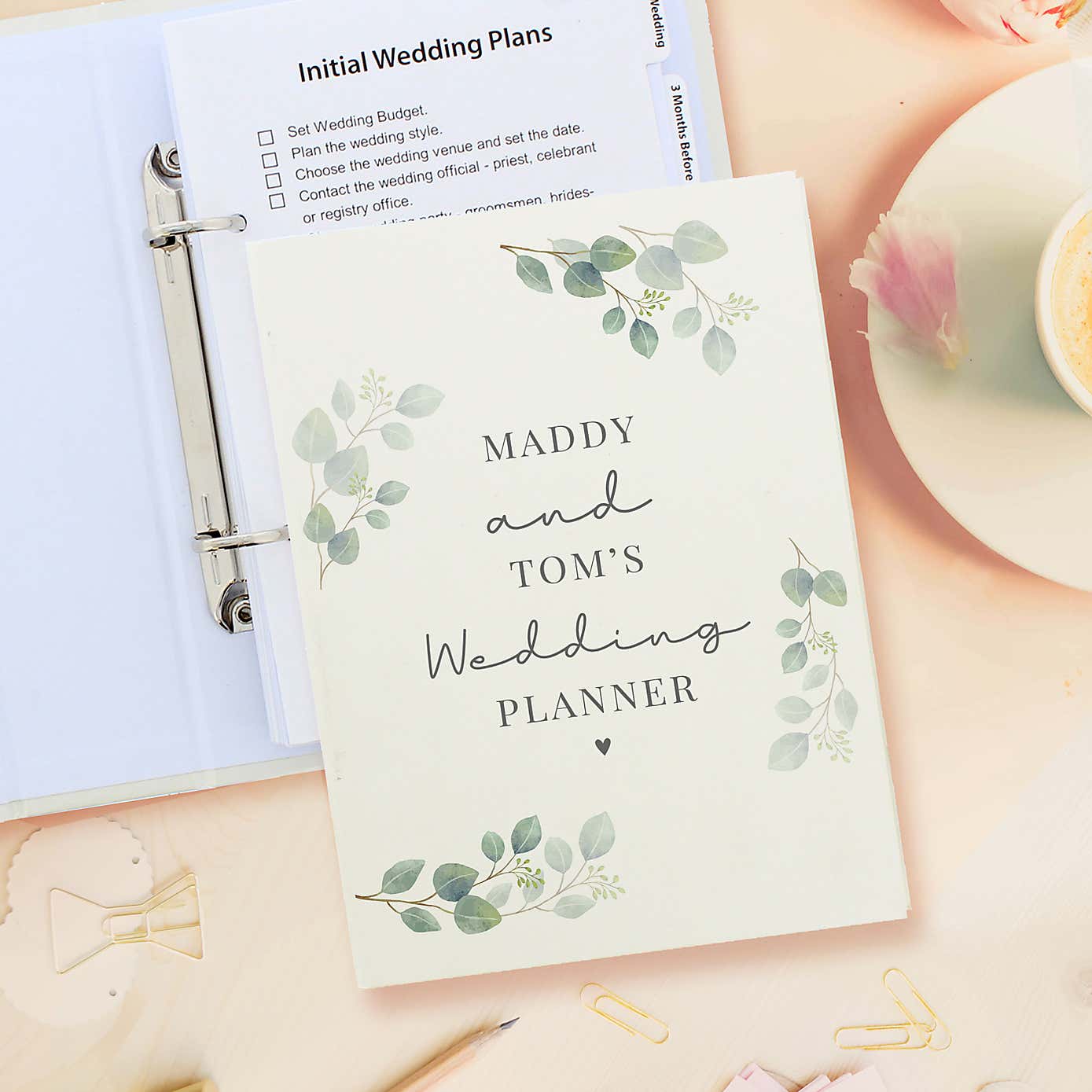 Personalised Botanical Wedding Planner
