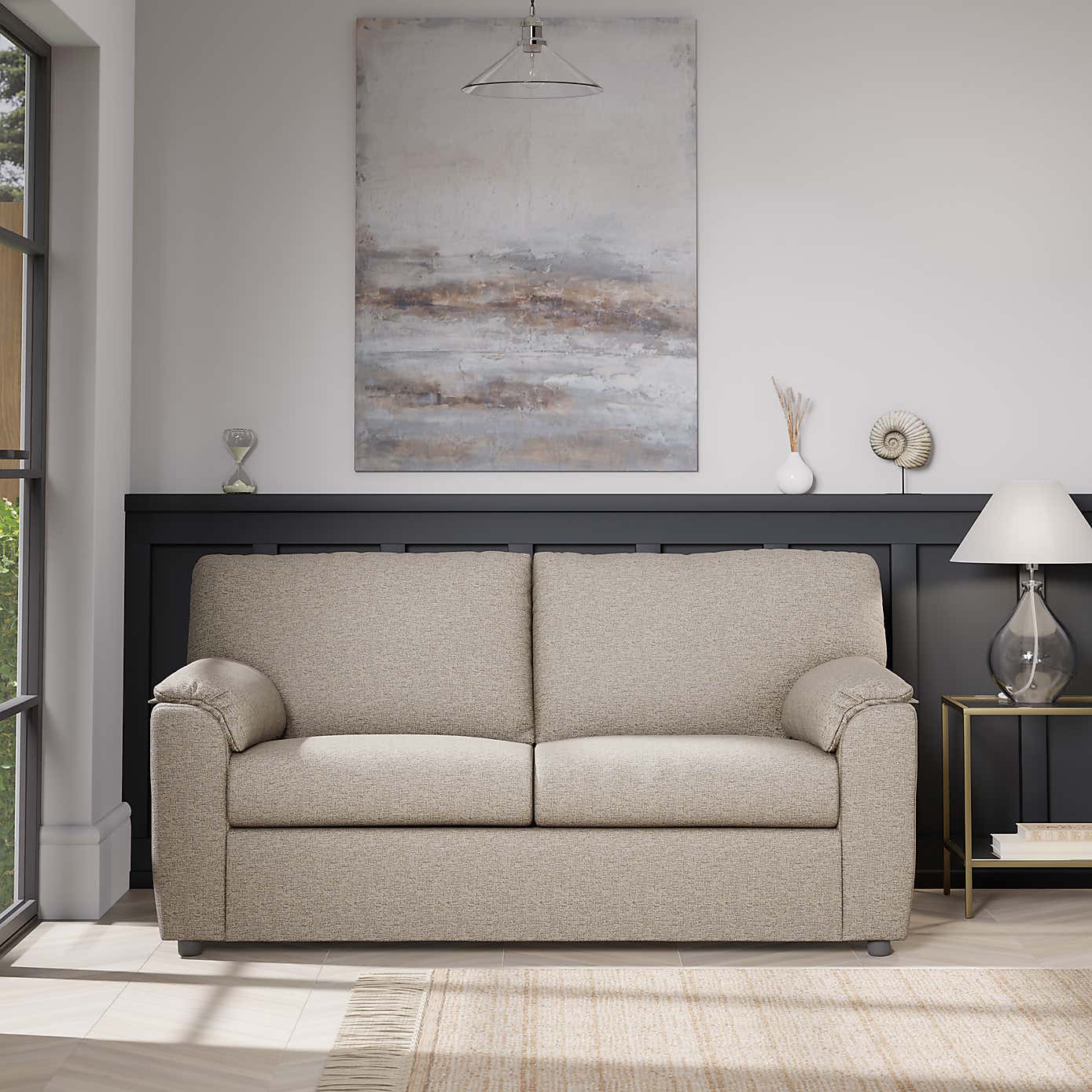 Meyer Tonal Weave 2 Seater Double Sofa Bed
