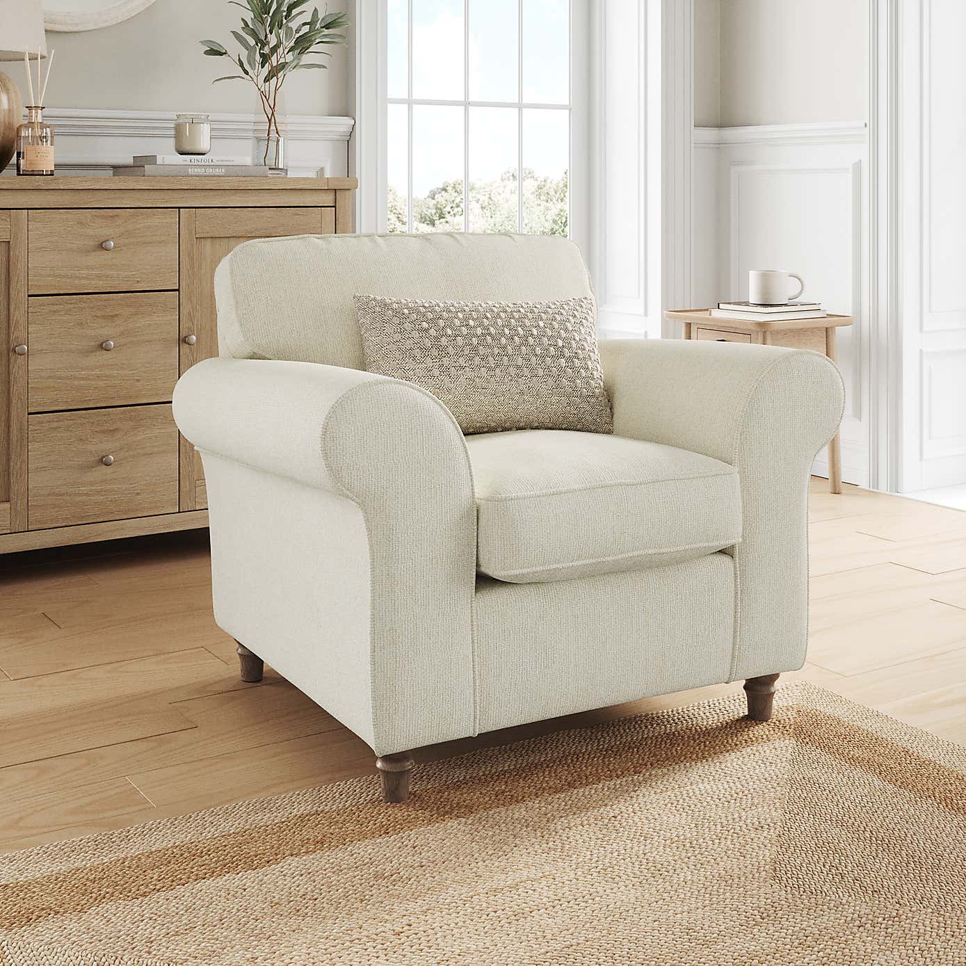 Flori Armchair, Chunky Chenille