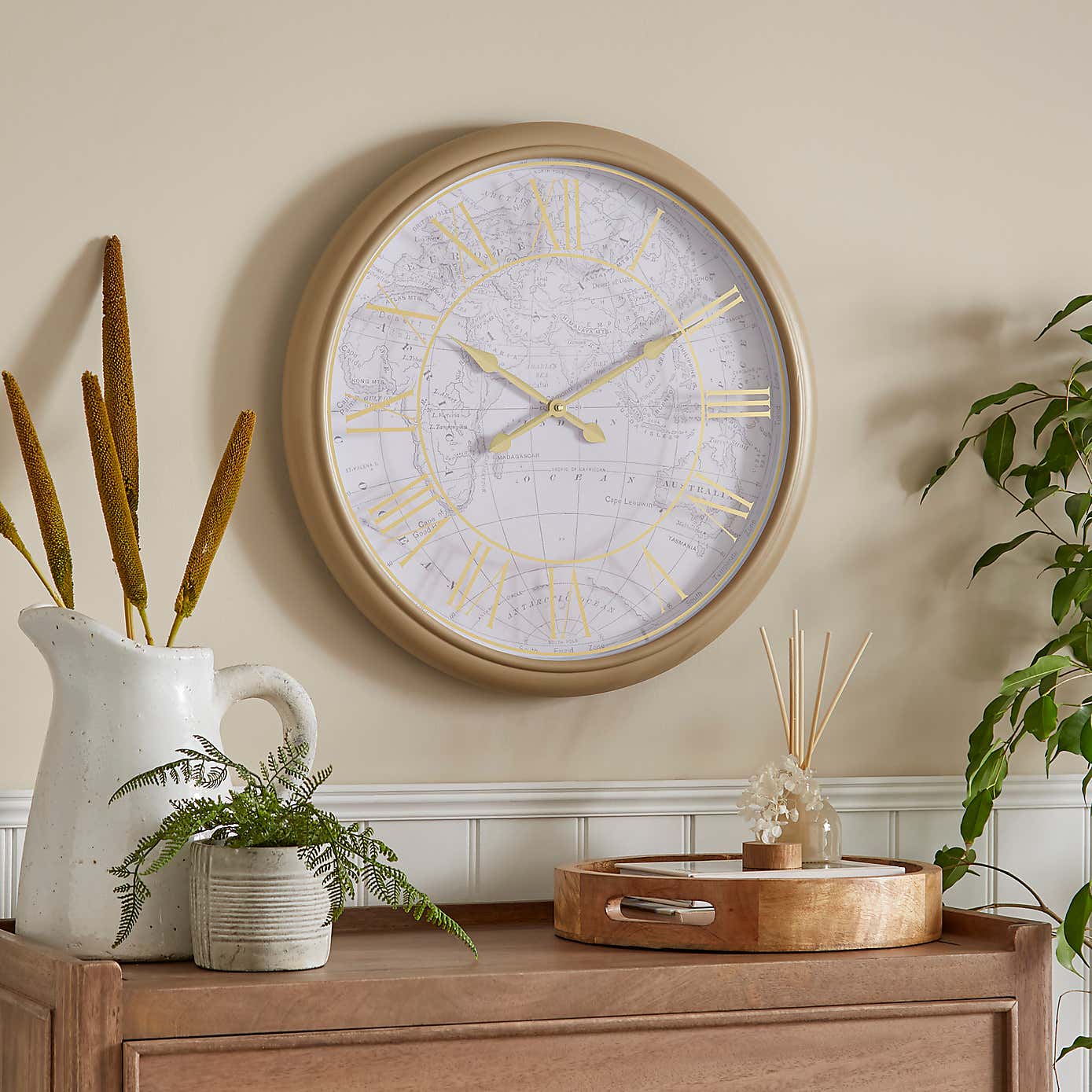 Maps Wall Clock