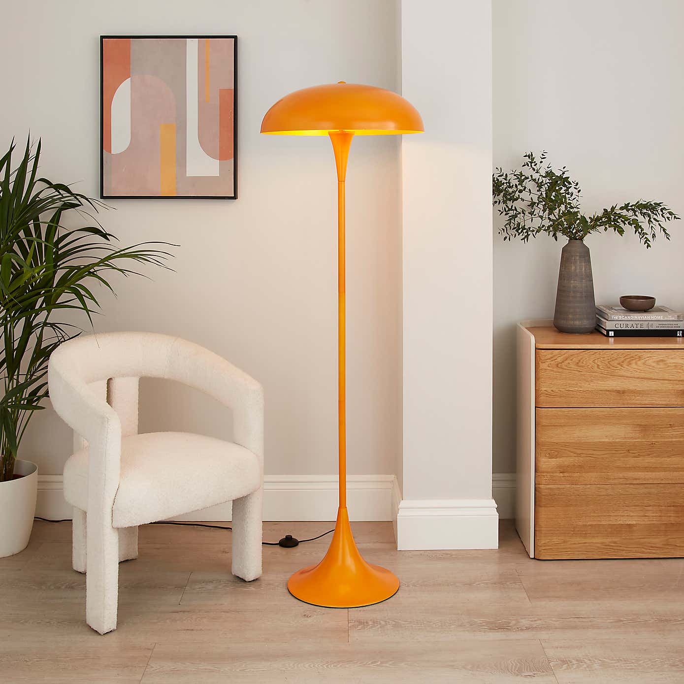 Elements Lennon Industrial 2 Light Floor Lamp