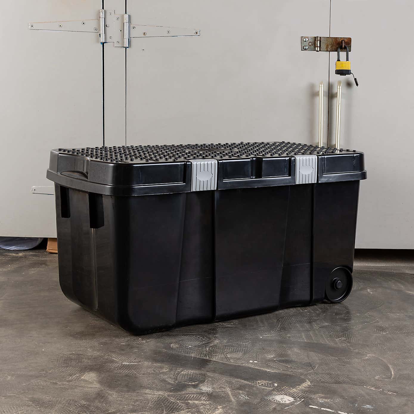 Wham DIY 100L Black Tough Storage Cart