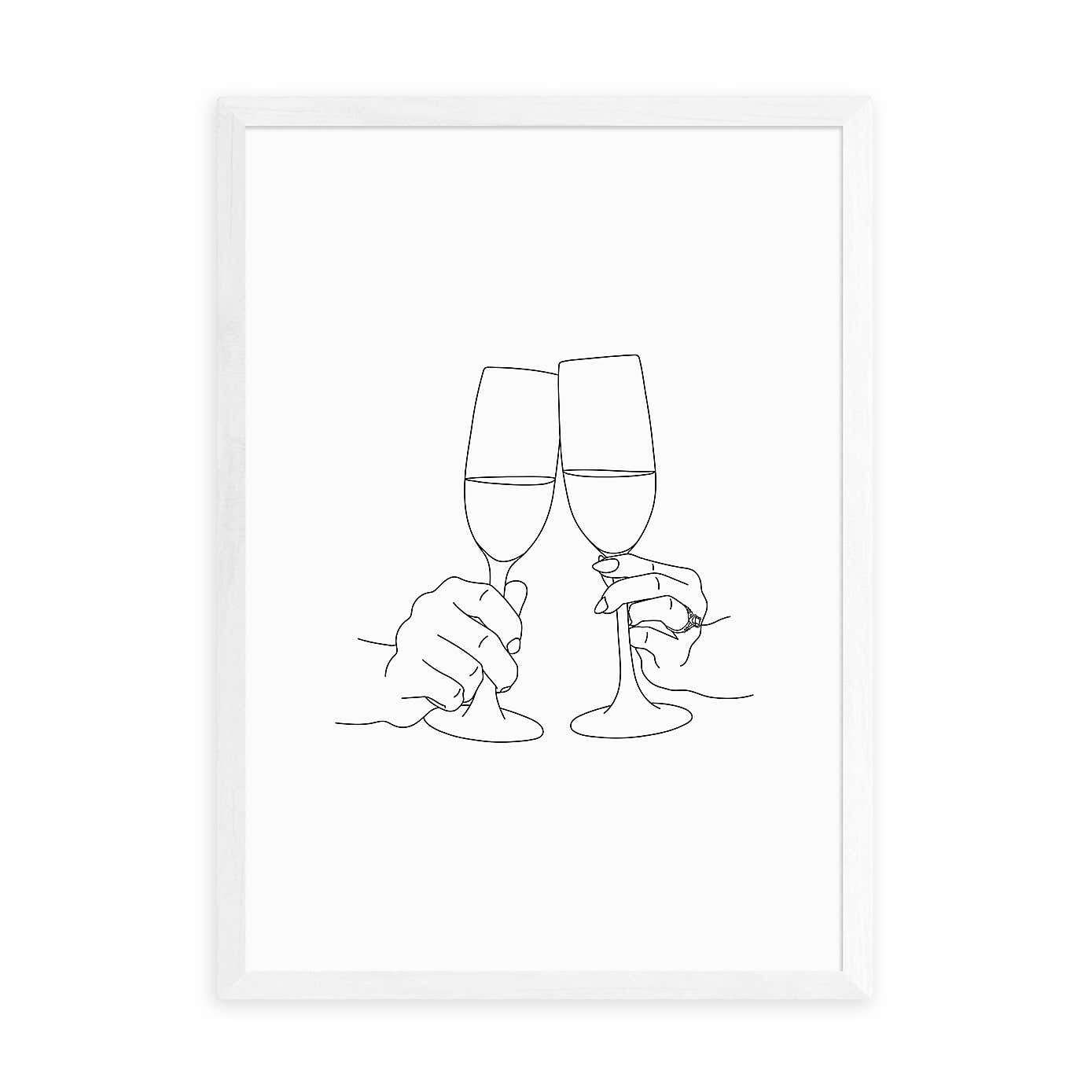 East End Prints Champagne Toast Print by Sundry Society