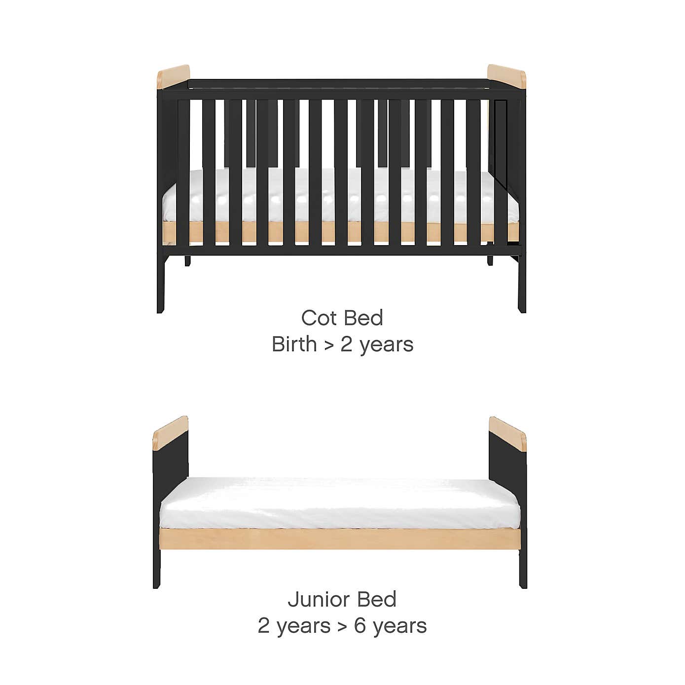 Tutti Bambini Rio Cot Bed with Cot Top Changer and Mattress
