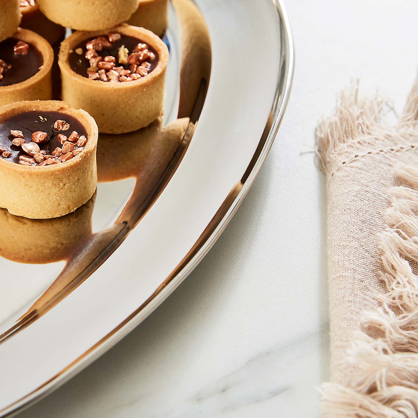 Oval Stainless Steel Serving Tray