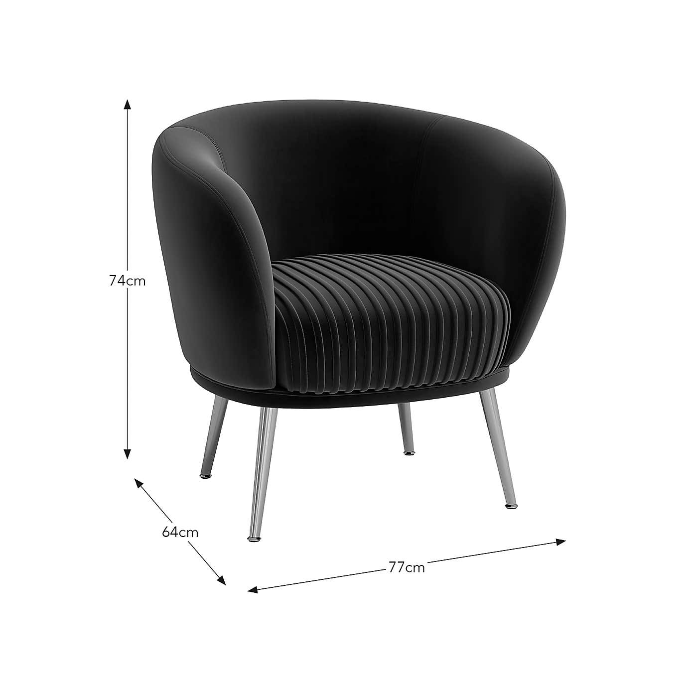 Bella Velvet Cocktail Chair