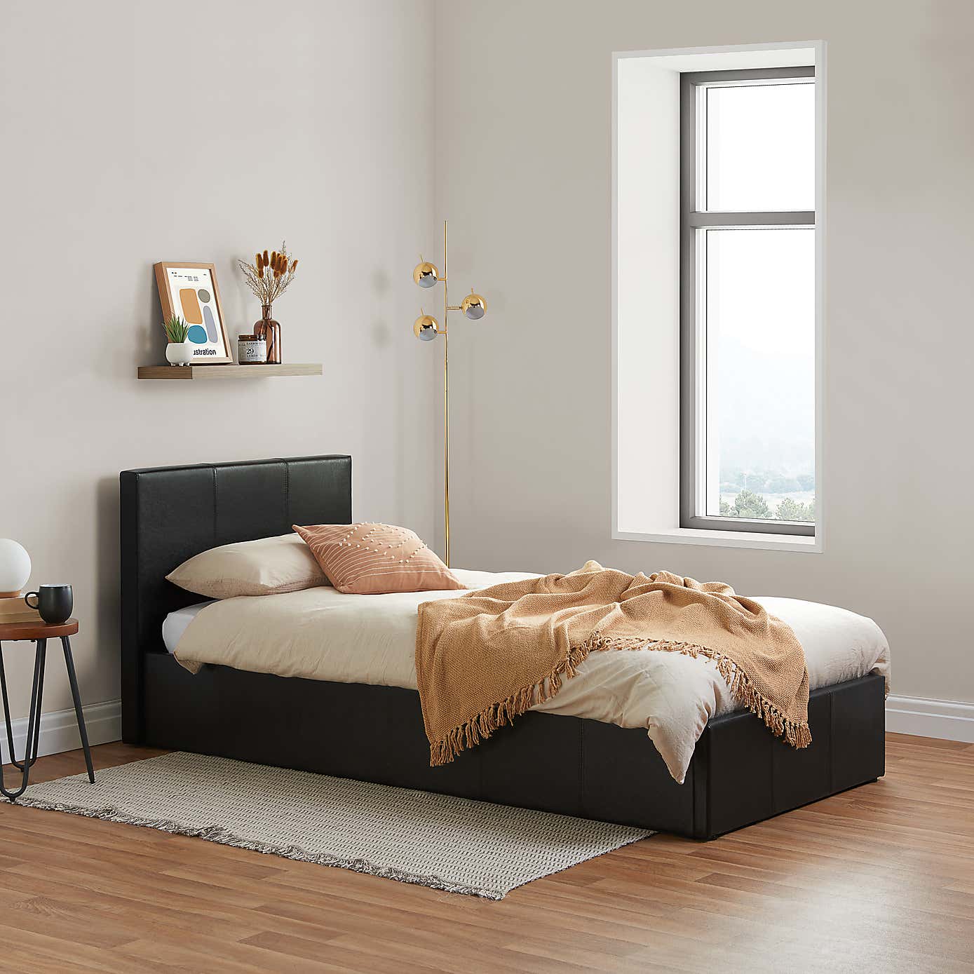 Berlin Faux Leather Ottoman Bed Frame