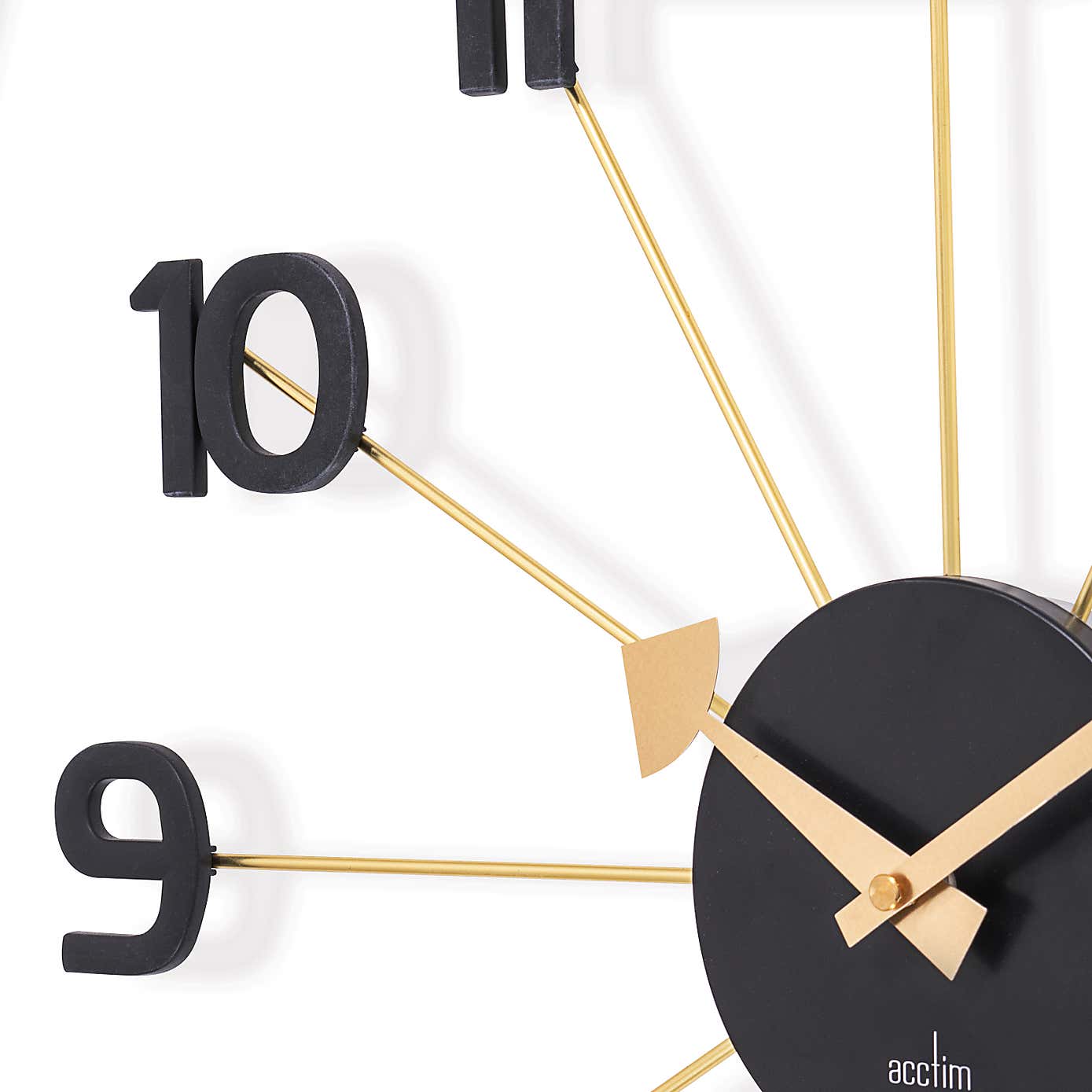 Acctim Astraea Large Wall Clock Quartz 50cm Gold