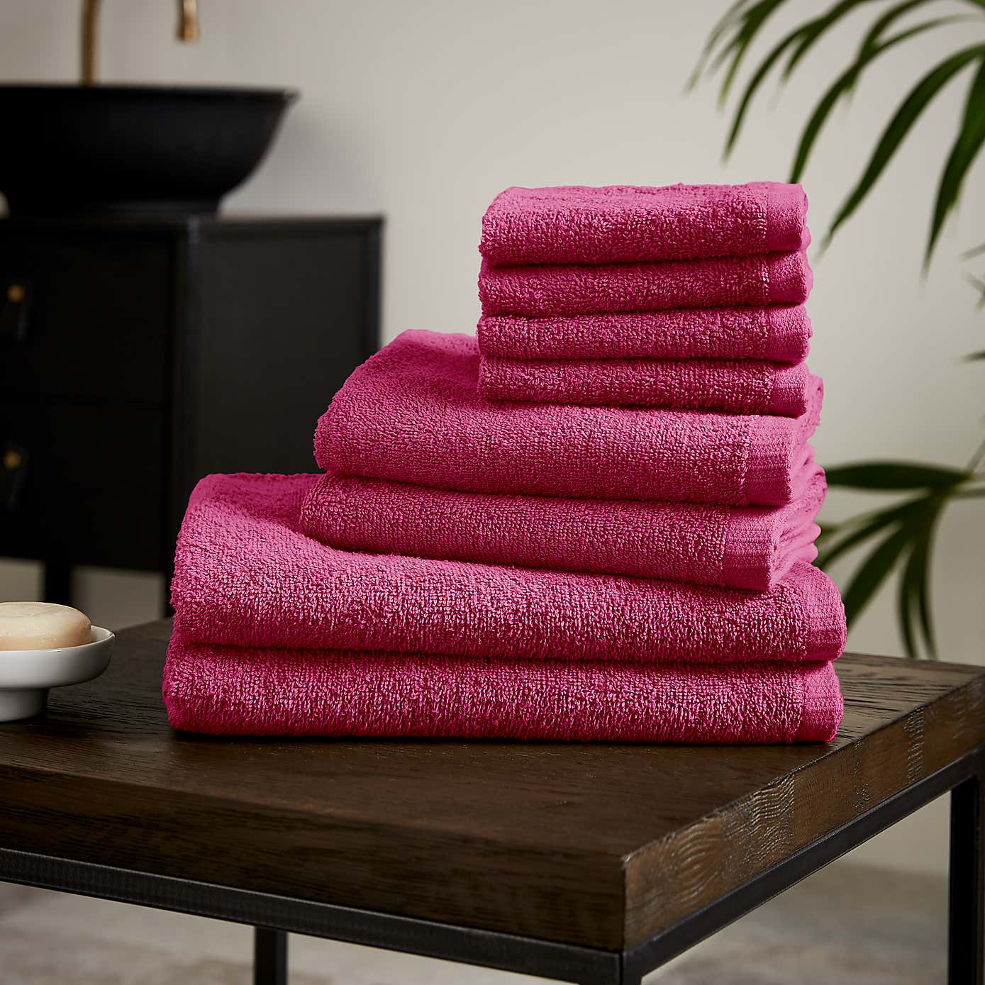 Catherine Lansfield Quick Dry 8 Piece Towel Bale