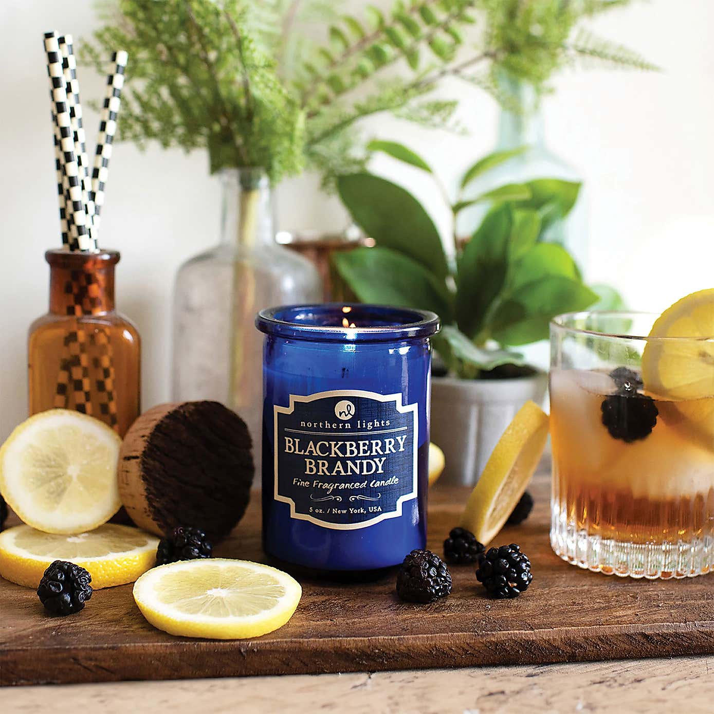 Northern Lights Spirit Blackberry Brandy Jar Candle