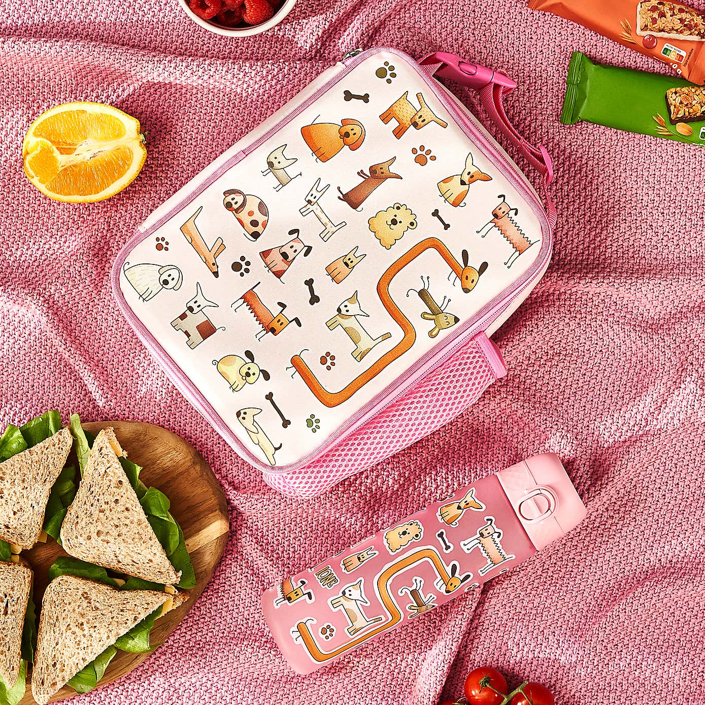 Ion8 Doggy Water Bottle and Lunch Bag Bundle