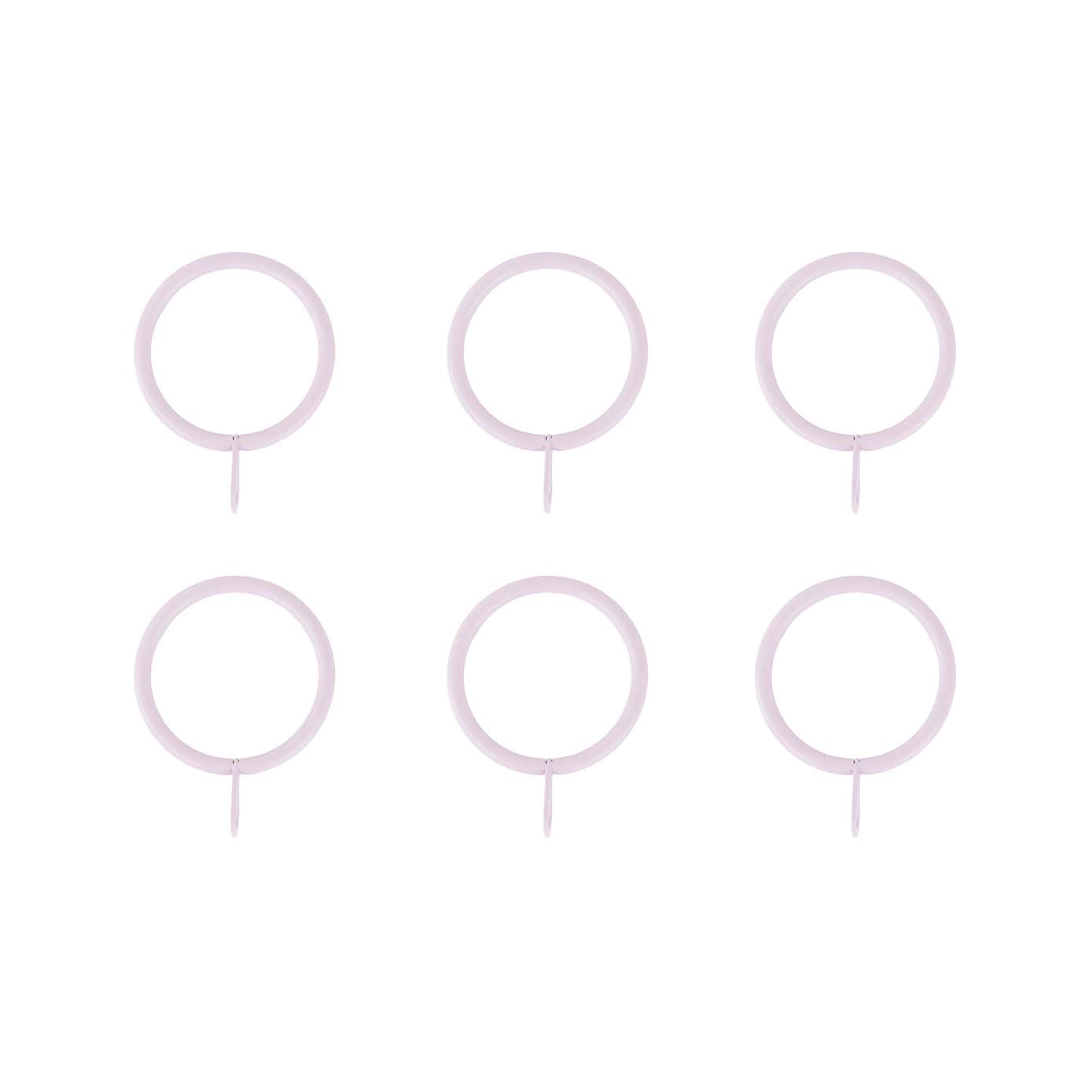 Oslo Pack of 6 22/25mm Curtain Rings