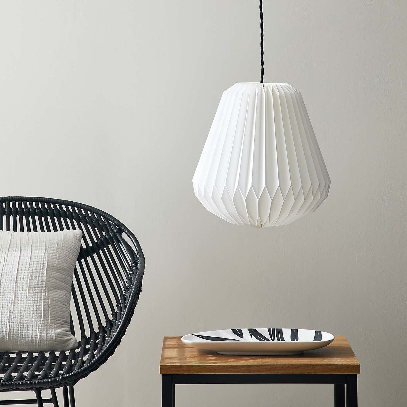 Origami Decagon Paper Easy Fit Pendant Shade