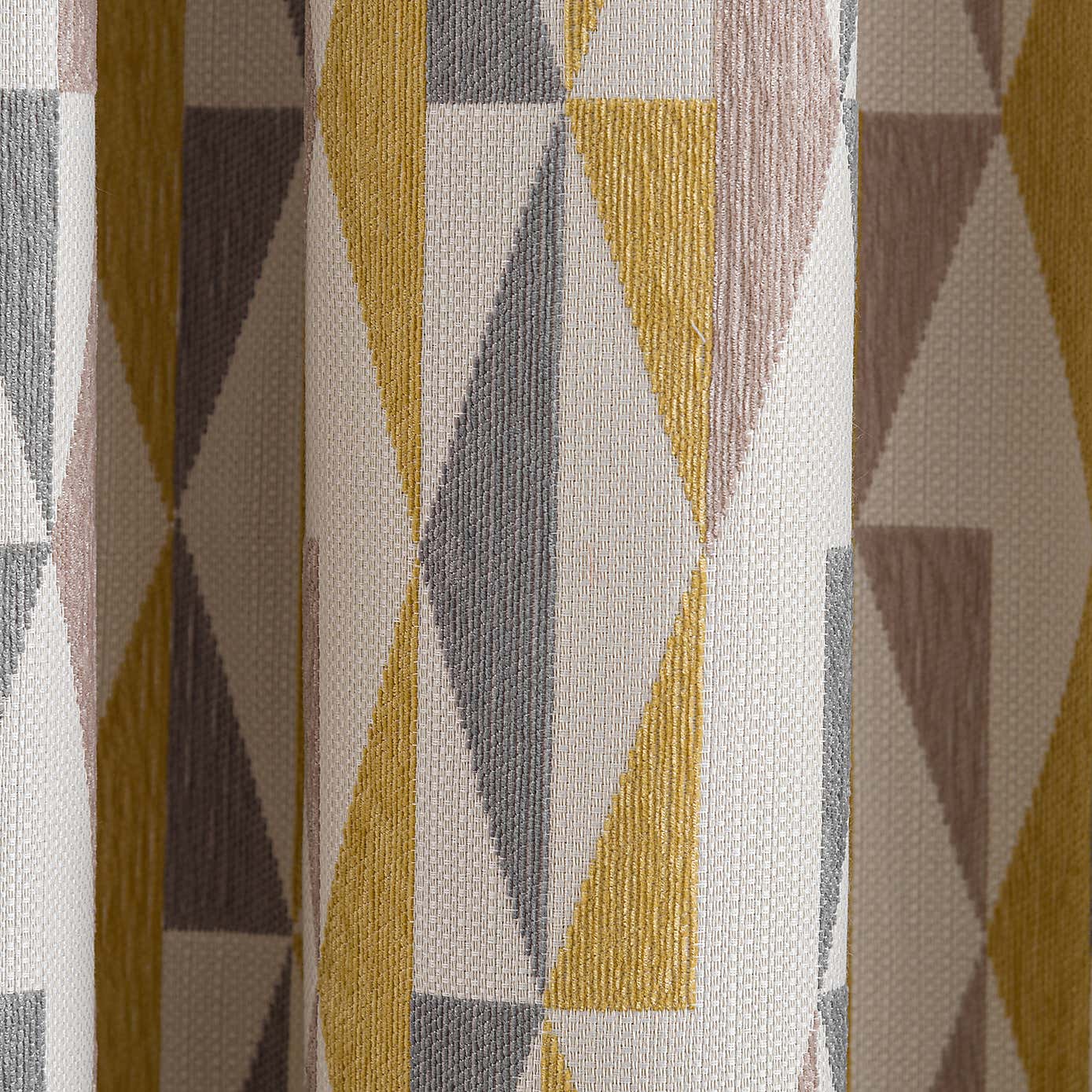 Elements Triangles Pencil Pleat Curtains