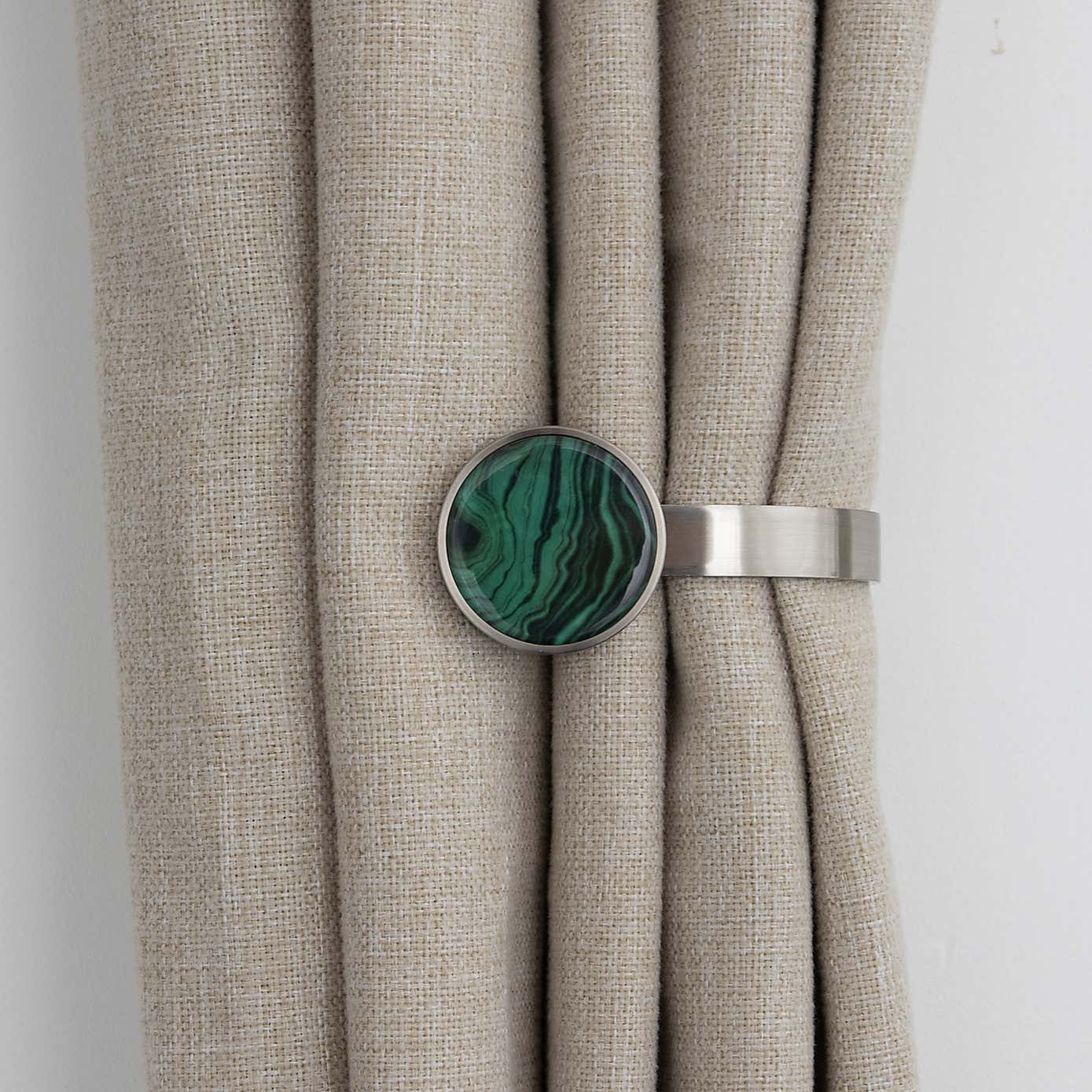 Malachite Ball Curtain Holdbacks