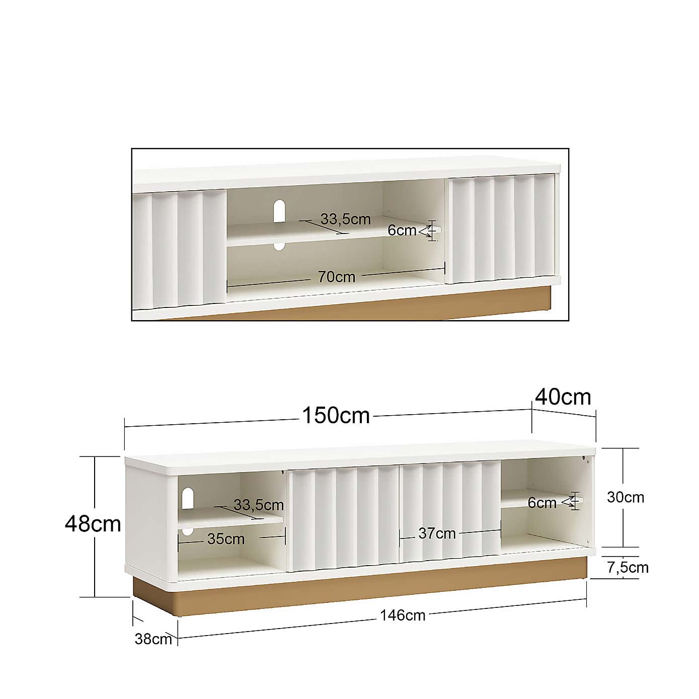 Rene TV Stand for TVs up to 65"