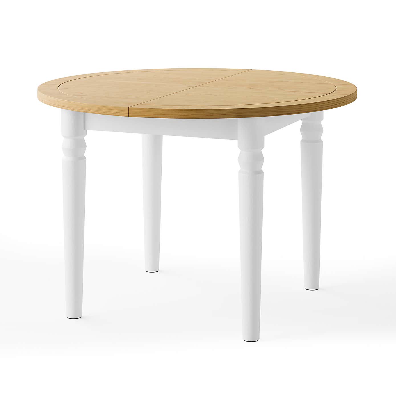 Pip 4-6 Seater Round to Oval Extendable Dining Table