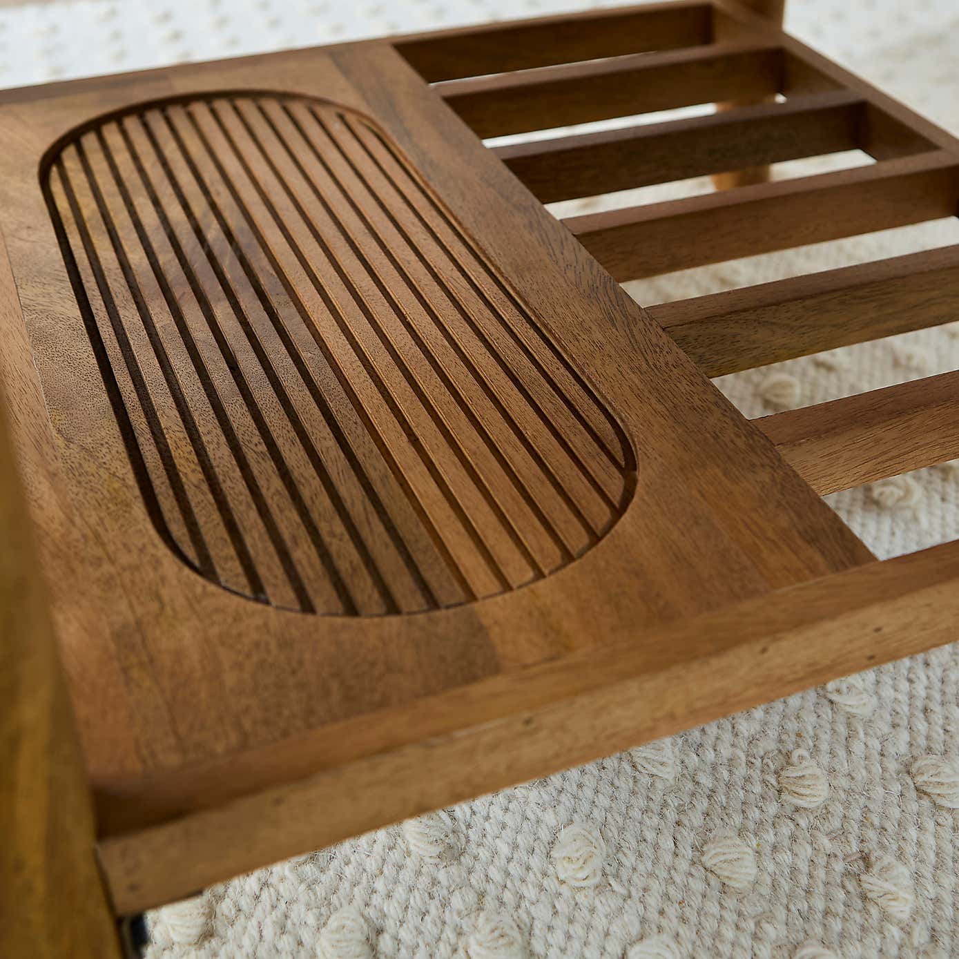 Khari Round Coffee Table, Mango Wood