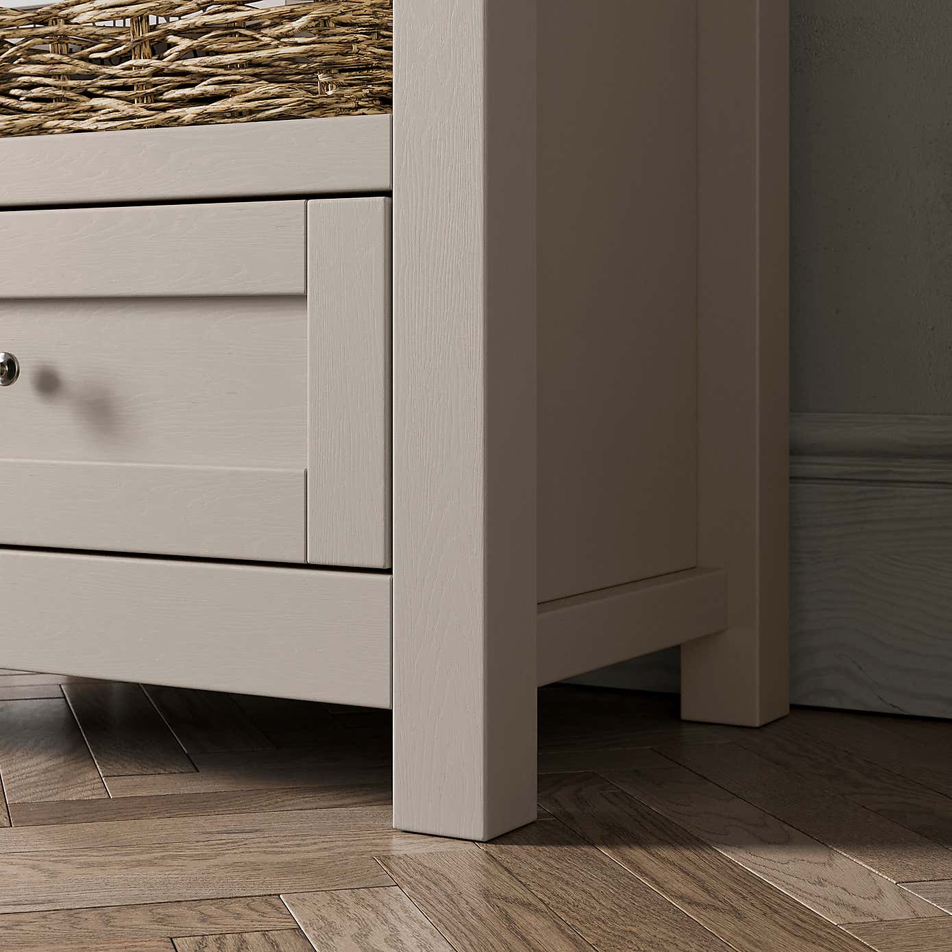 Olney Narrow Bookcase, Stone