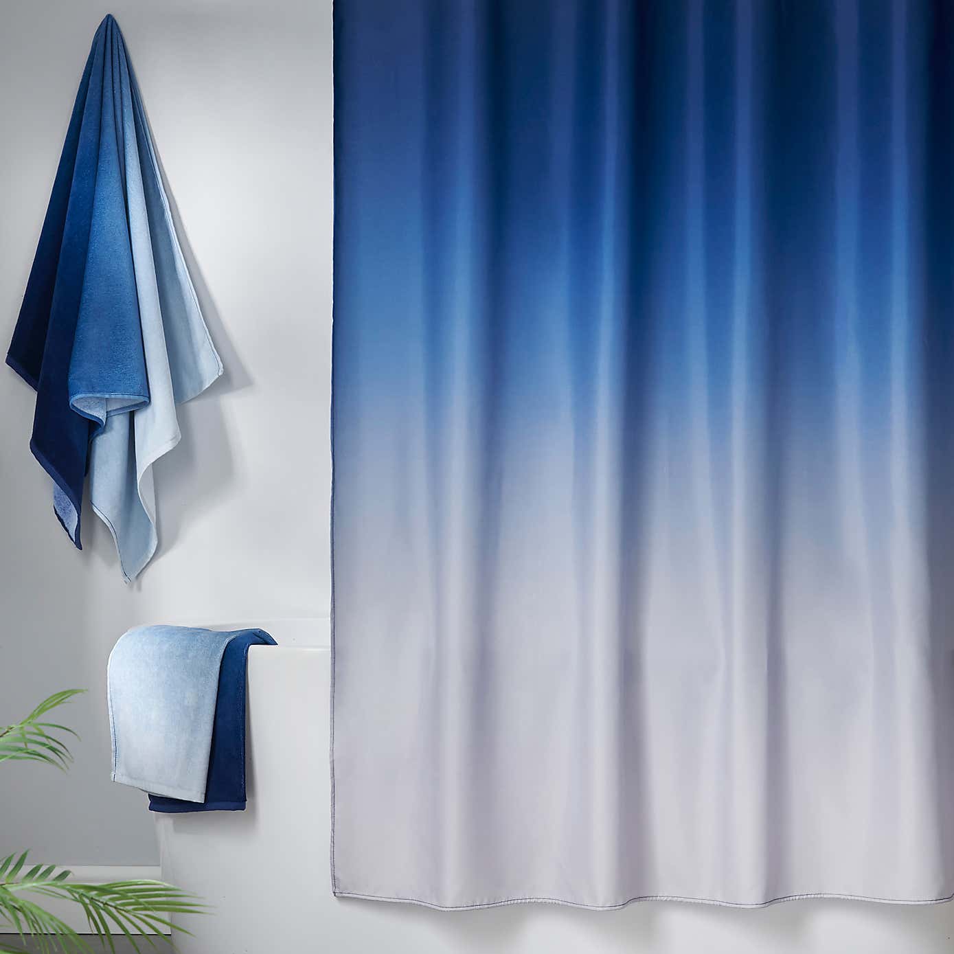 Ombre Blue Cotton Towel