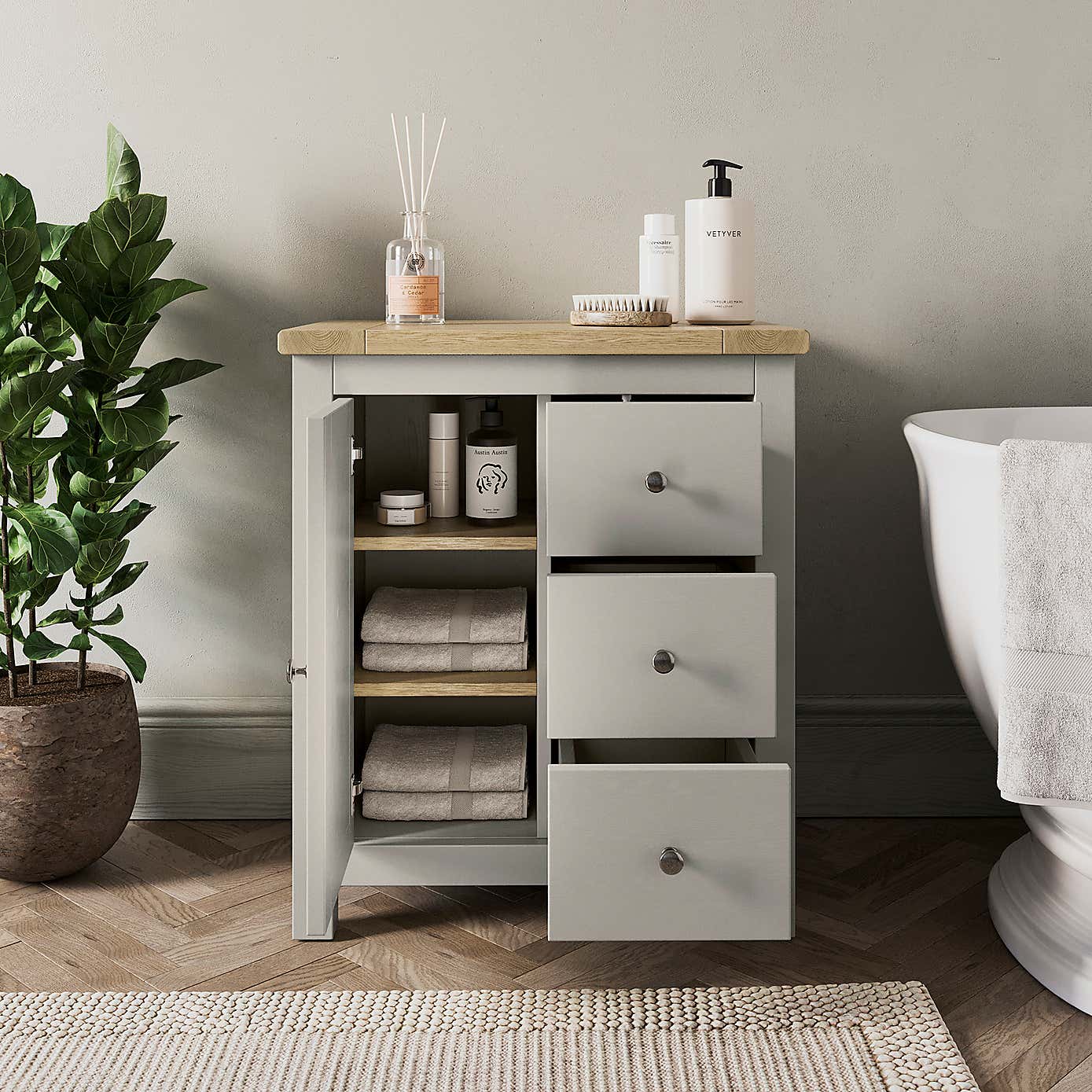 Olney 3 Drawer Bathroom Cabinet