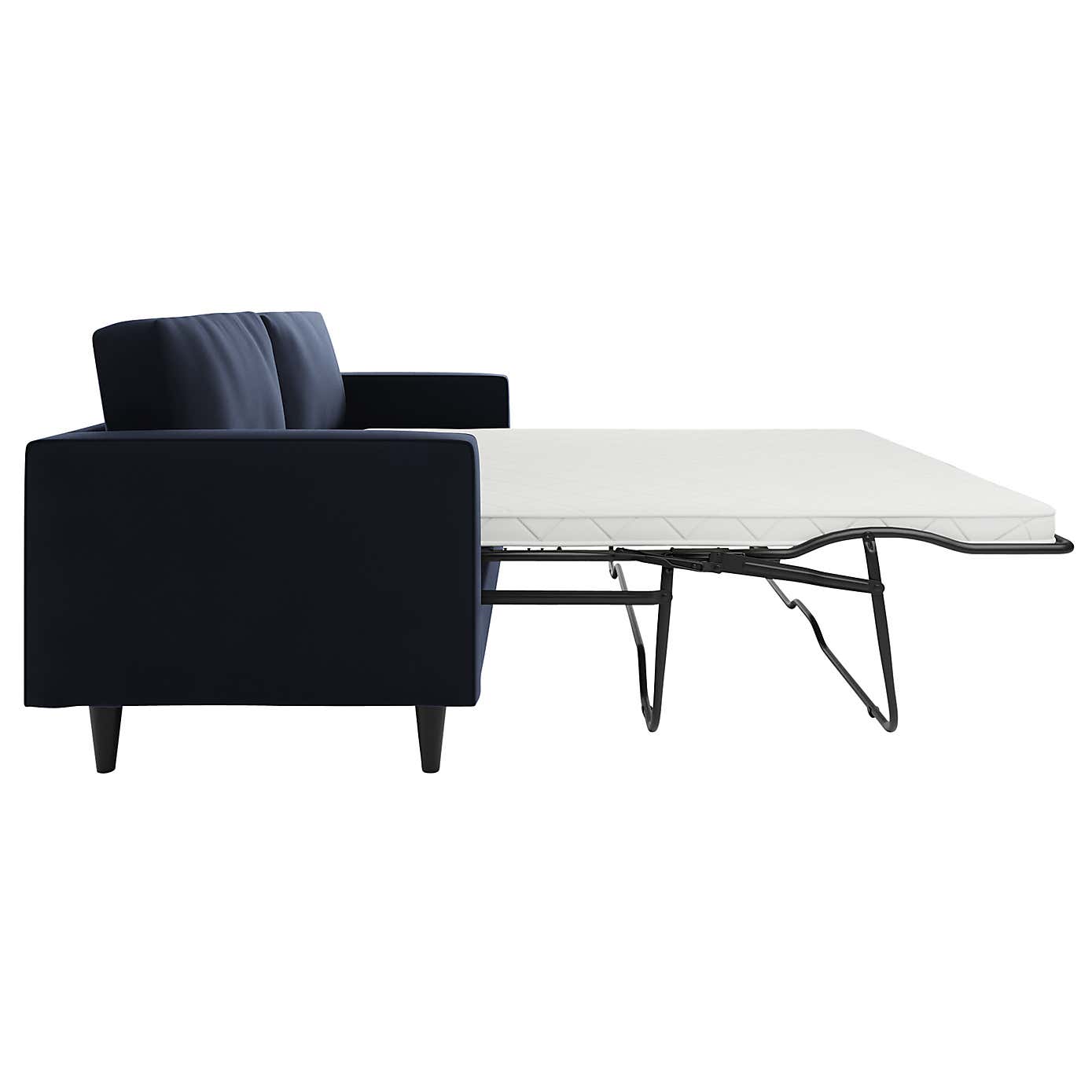 Zoe Velvet 3 Seater Double Sofa Bed