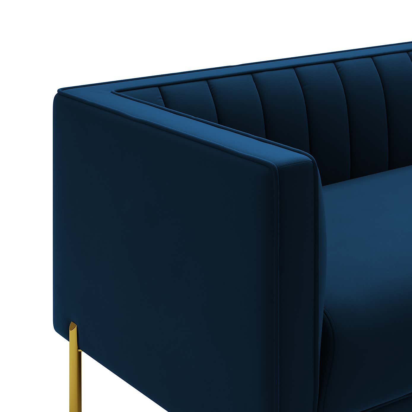 Bellamy Velvet 2 Seater Sofa - Grey