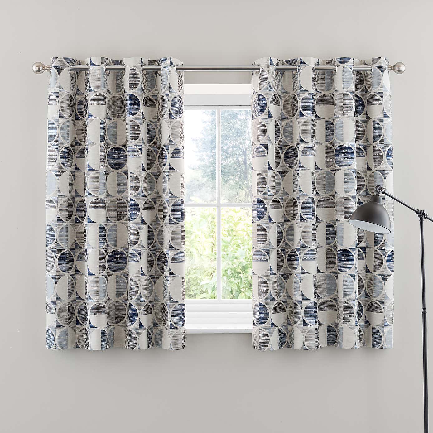 Cai Circle Jacquard Eyelet Curtains