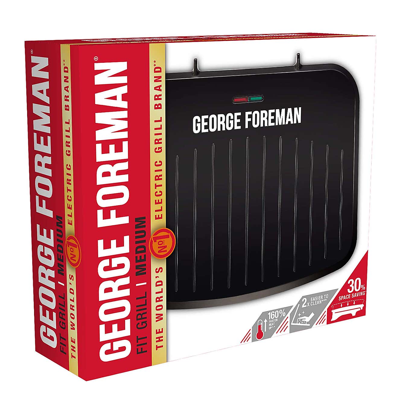 George Foreman Black Medium Fit Grill