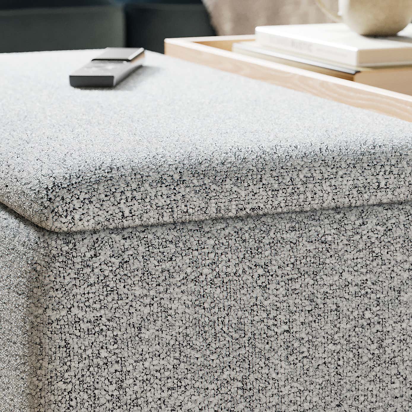 Elma Soft Weave Tray Table Ottoman