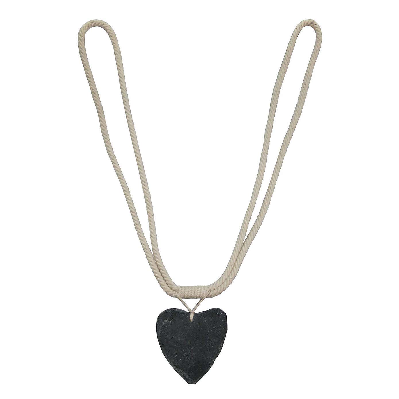 Natural Slate Heart Tieback