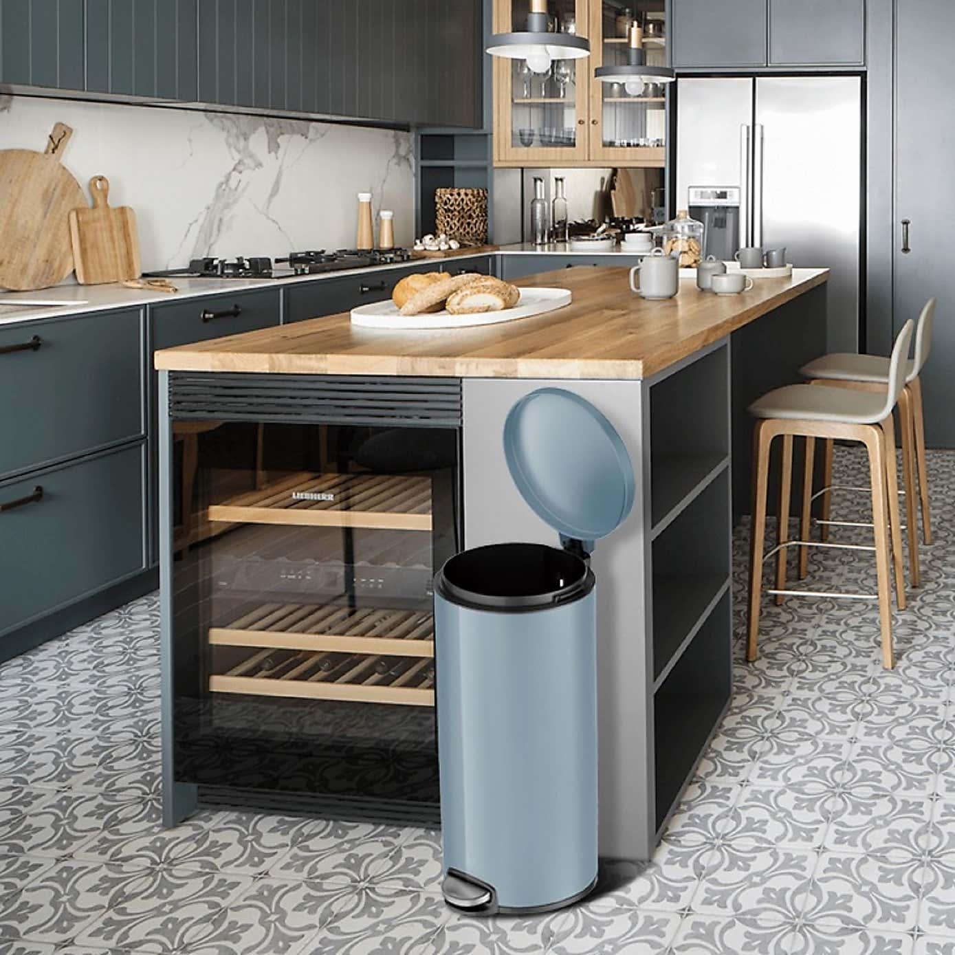 EKO Eva 30 Litre Steel Pedal Bin