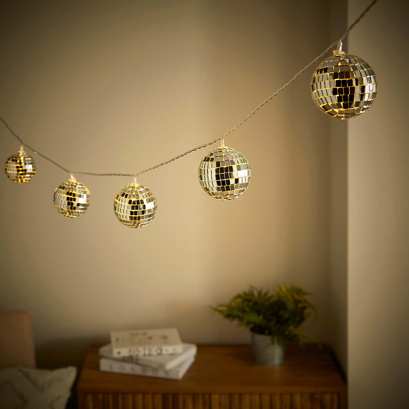 Mirror Ball String Lights
