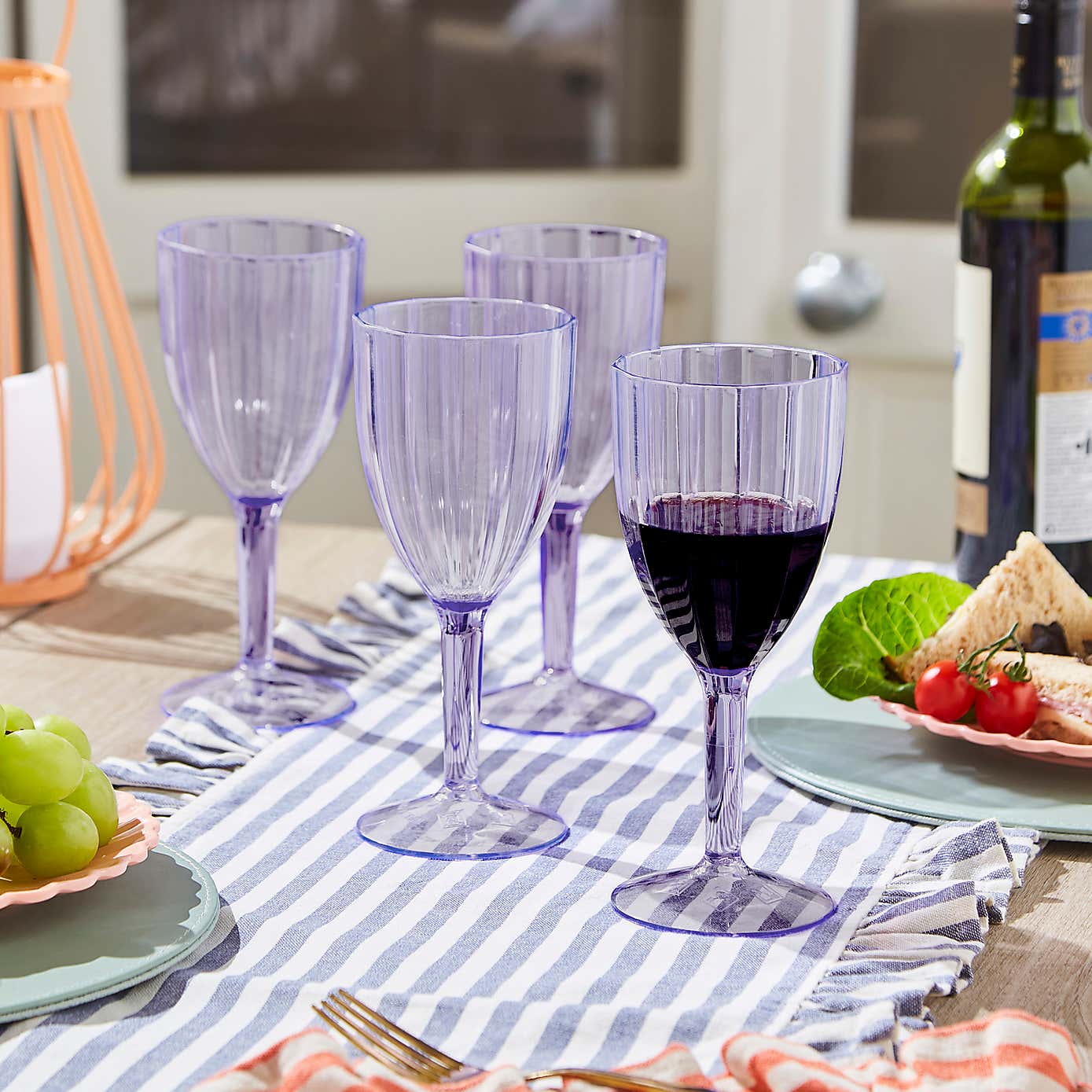 Lilac Acrylic Wine Glass