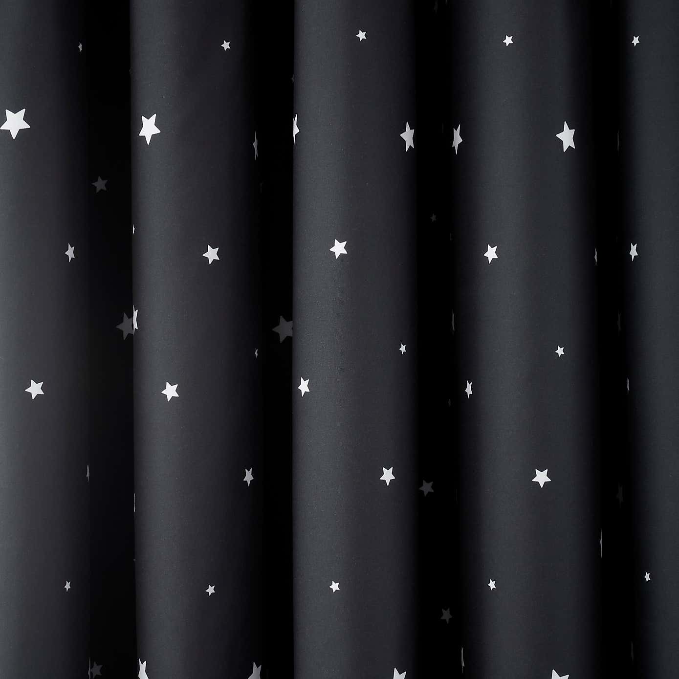 Outer Space Blackout Eyelet Curtains
