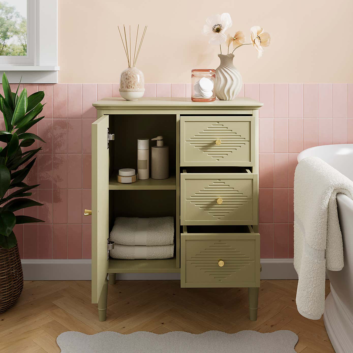 Ottilie 3 Drawer Bathroom Cabinet