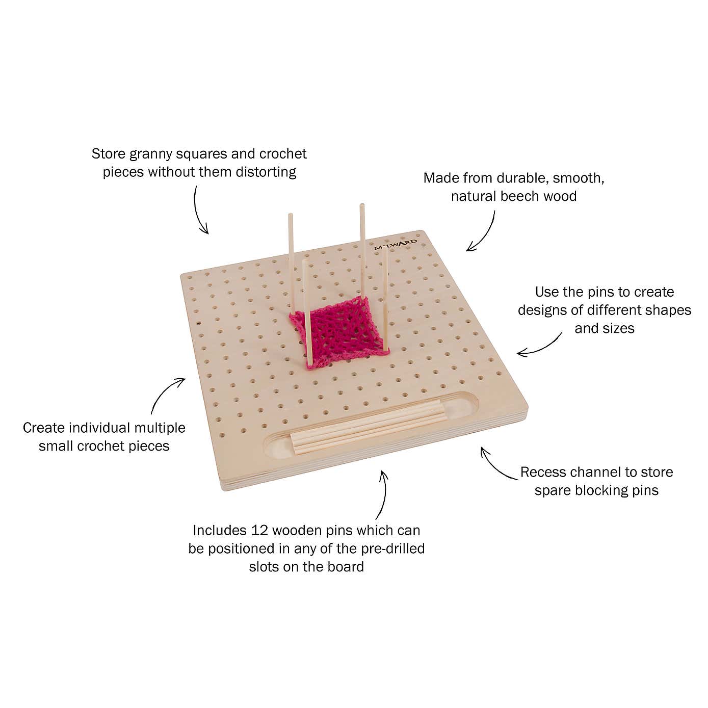Blocking Board with 12 Pins