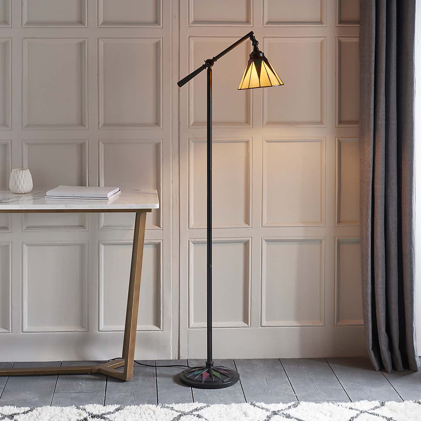 Vogue Lighting Samuel Traditional Adjustable Floor Lamp