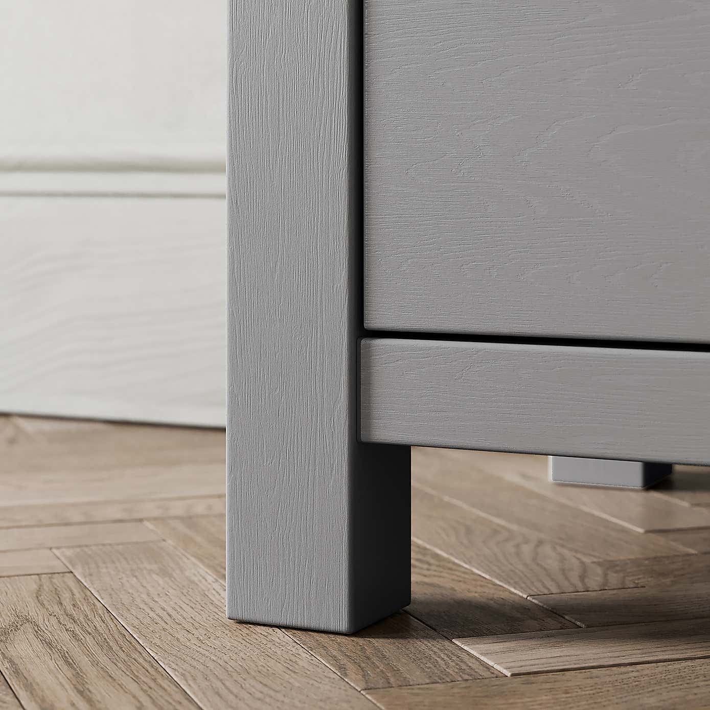 Olney 2 Drawer Bedside Stone