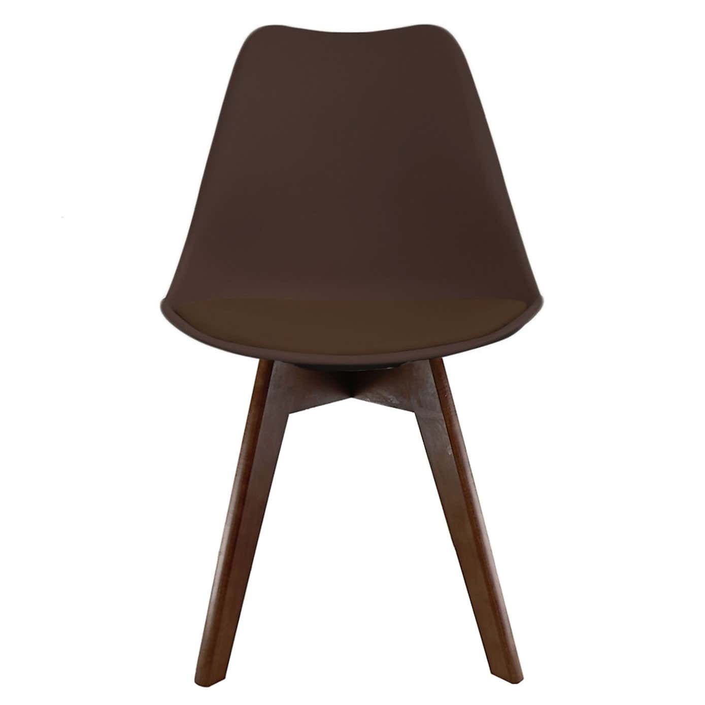 Fusion Living Soho Plastic Dining Chair with Squared Legs