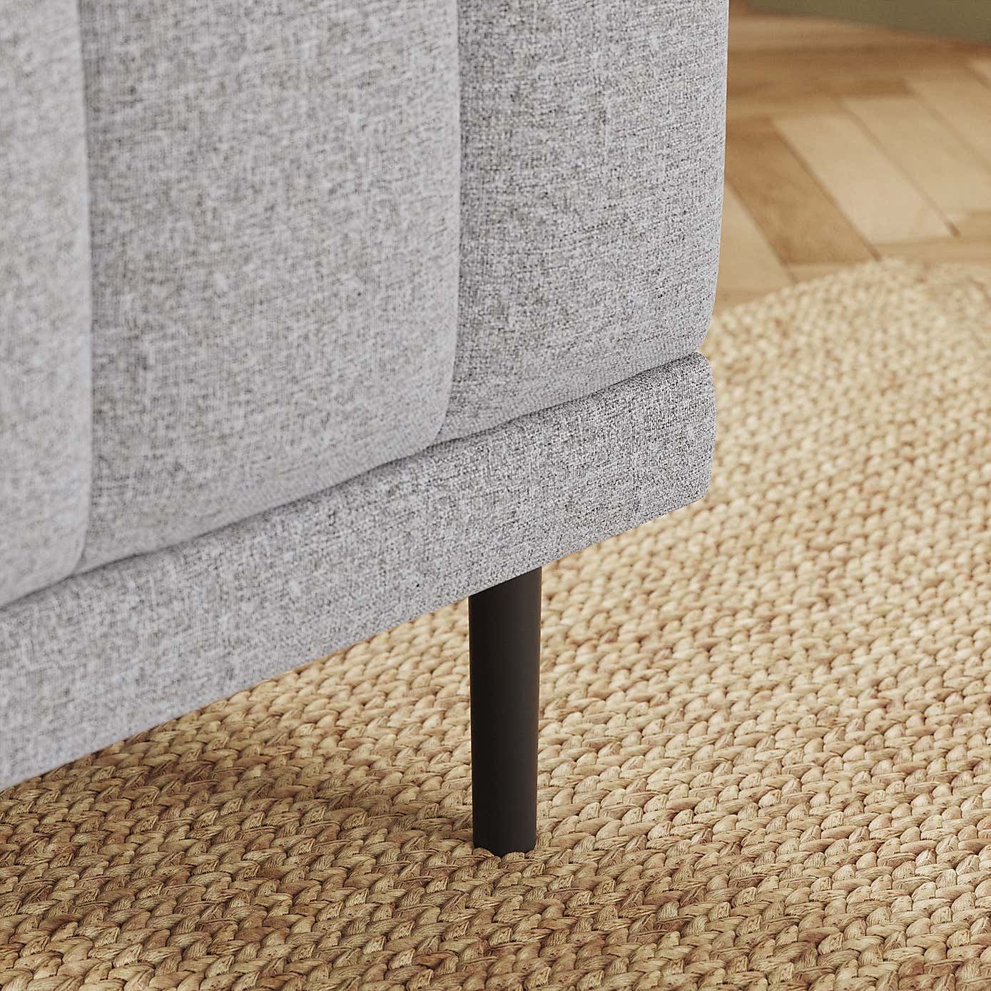 Amali Small Dining Bench, Textured Weave